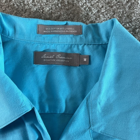 Daniel Cremieax shirt Blue Signature Collection Medium Short‎ Sleeve - Picture 2 of 5